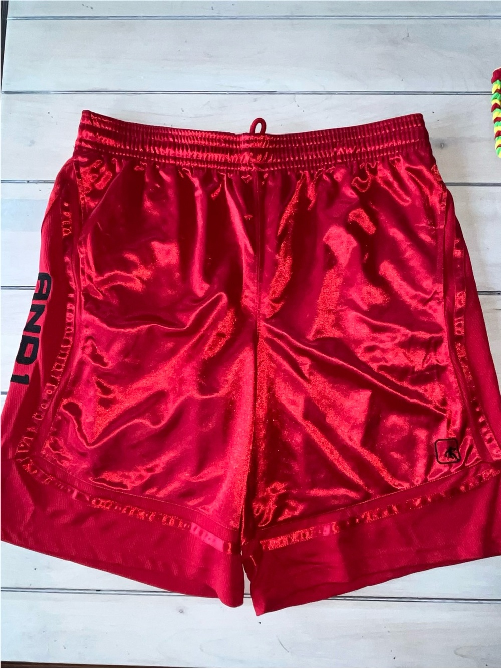 AND1 Men’s All Court Red Men's Shorts - men’s XL